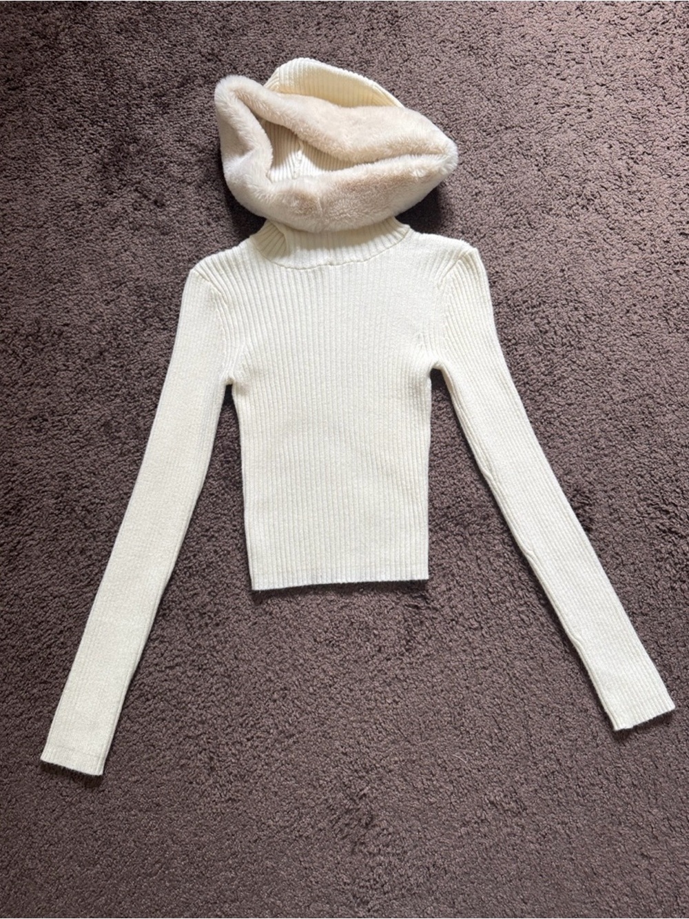 Zara long sleeve hooded top